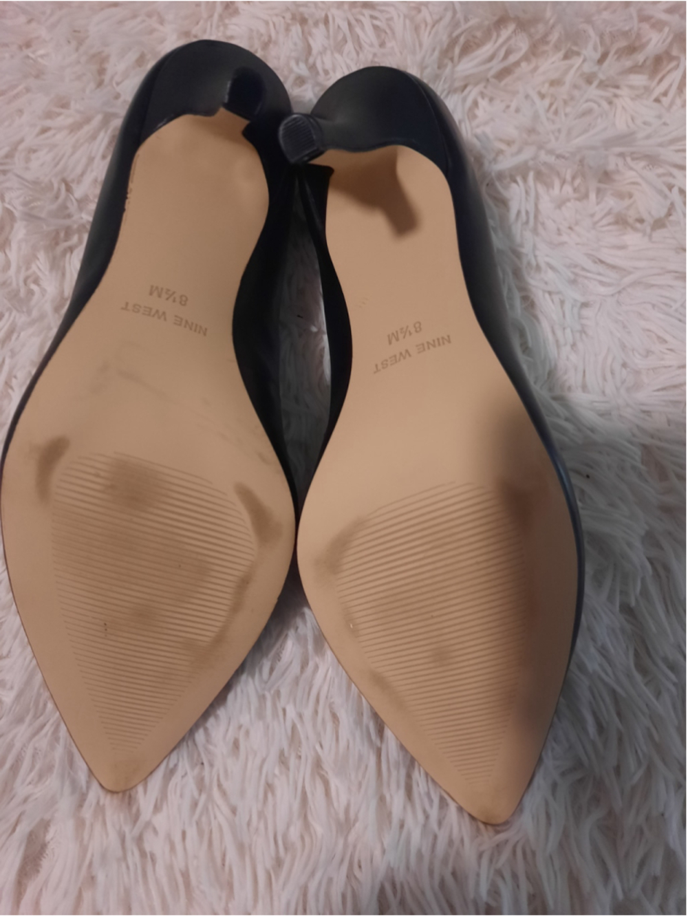Women's Nine West Black Pointed Toe Stiletto Heels Size 8.5 - Picture 5 of 5